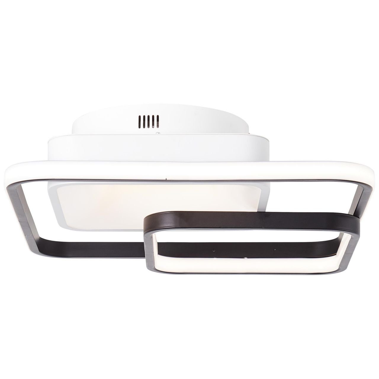 Brilliant Deckenleuchte LED weiß/schwarz, Deckenleuchte integri Cava, CCT 3000-6700K, 40x40cm LED 1x Lampe, Cava