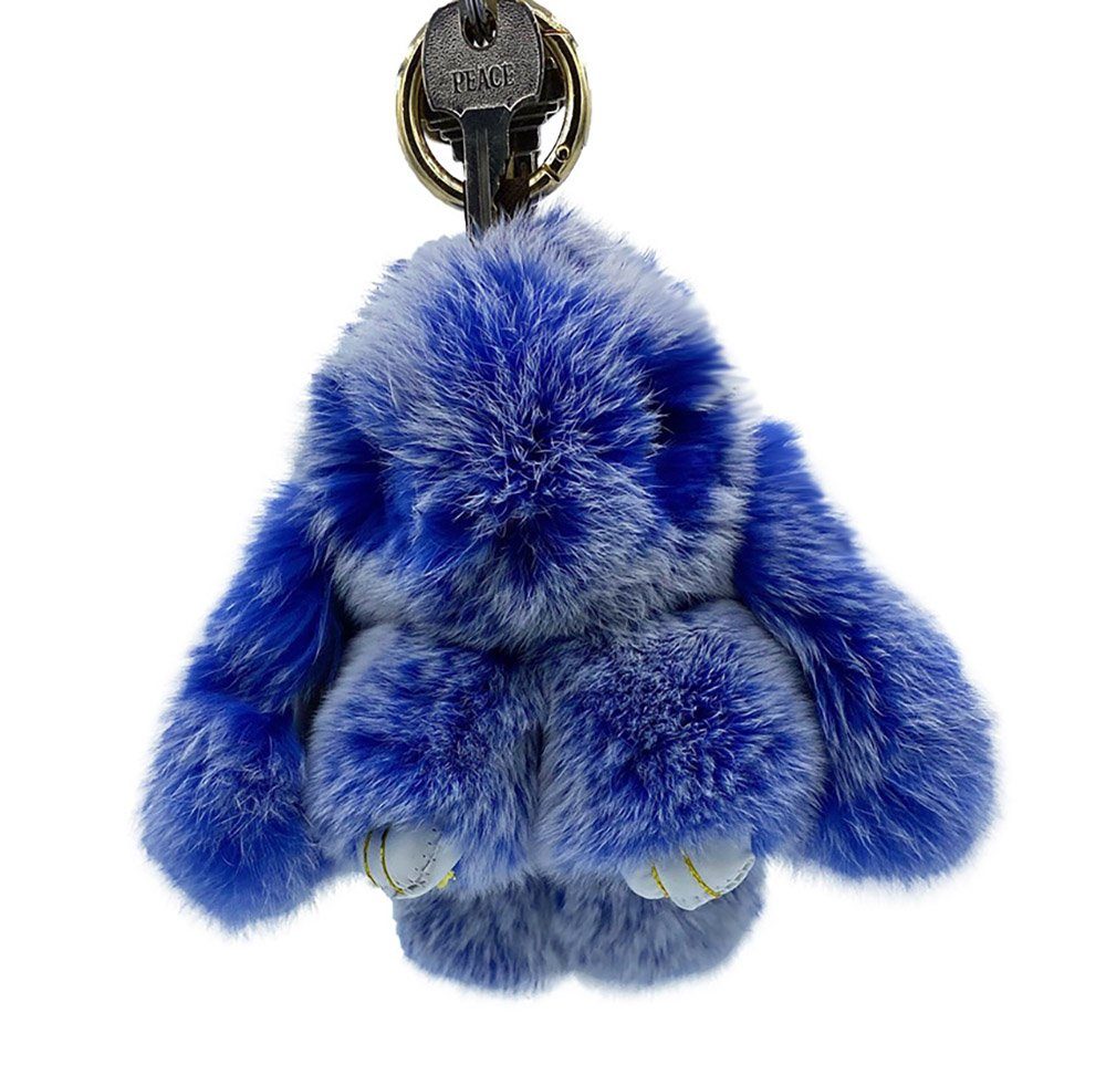 Angel's Pride Süße flauschige Motiv Blau Schlüsselanhänger Hase, Hase Taschenanhänger Schlüssel- Motiv