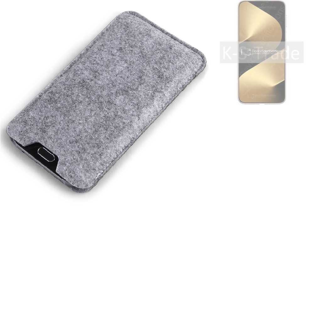 K-S-Trade Handyhülle für Huawei Pura 80 Ultra, Filz Handyhülle Schutzhülle Filztasche Filz Tasche Case Sleeve