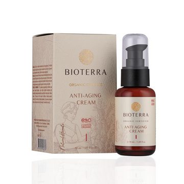 BIOTERRA Anti-Aging-Creme Bio Anti Aging Creme 50ml Tagescreme Nachtcreme Gegen Falten, 1-tlg., feuchtigkeitsspendend regenerierend antibakteriell anti-aging