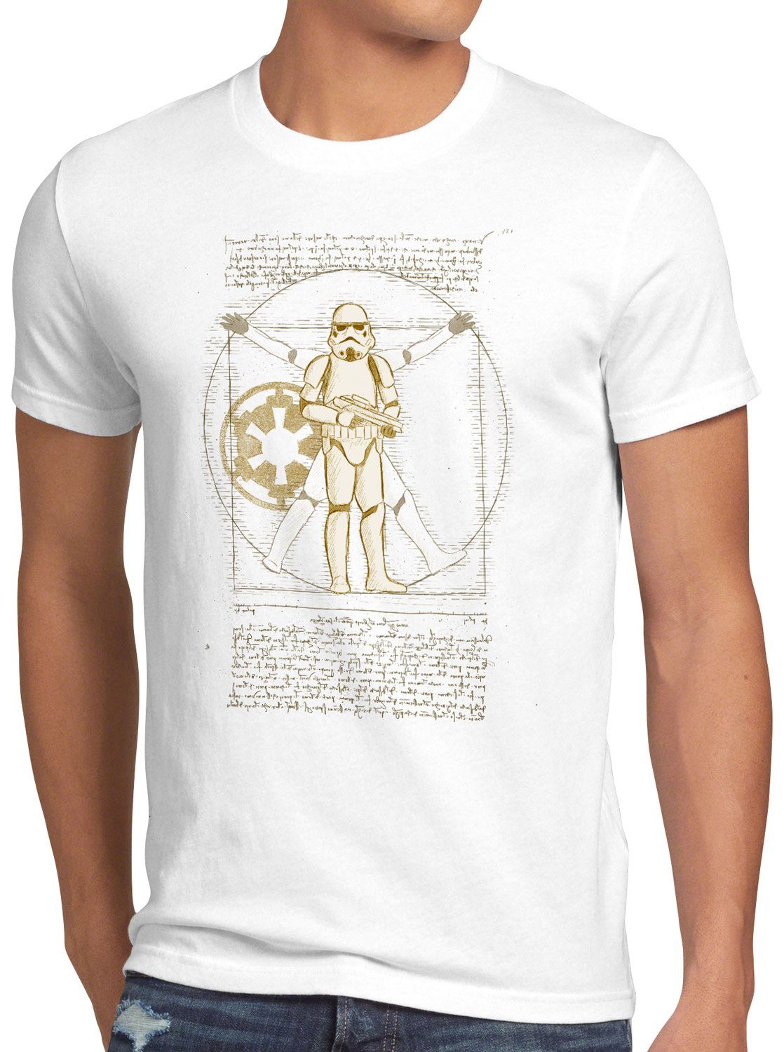 style3 T-Shirt Vitruvianische Stormtrooper Return star günstig online kaufen