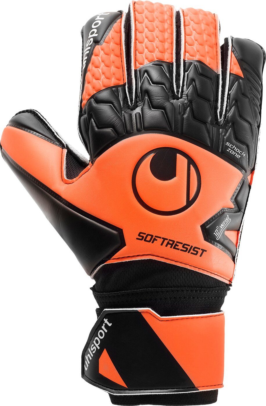 uhlsport Torwarthandschuhe UHLSPORT SOFT RESIST FLUO ORANGE/WEIß/SCHWARZ