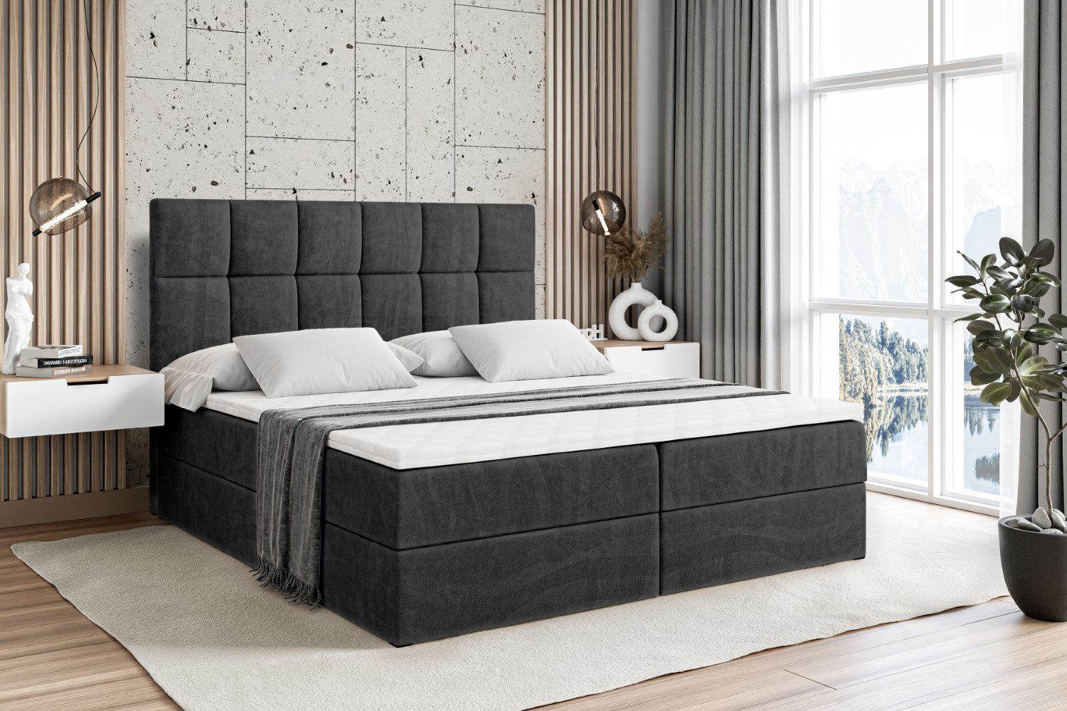 ALTDECOR Boxbett RICAR (Multipocket-Matratze H4. H3 günstig online kaufen