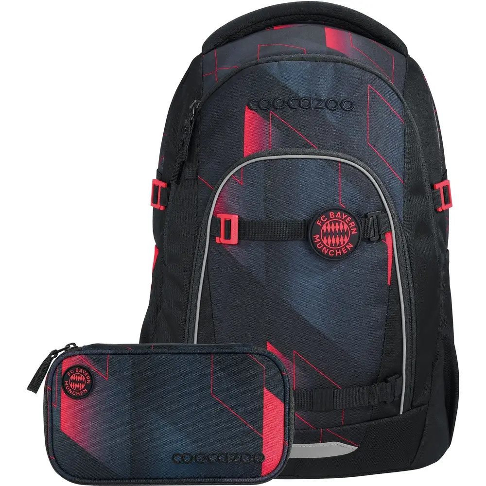 coocazoo Kinderrucksack Rucksack-Set MATE FC Bayern, Stern des Südens, 2-tlg.