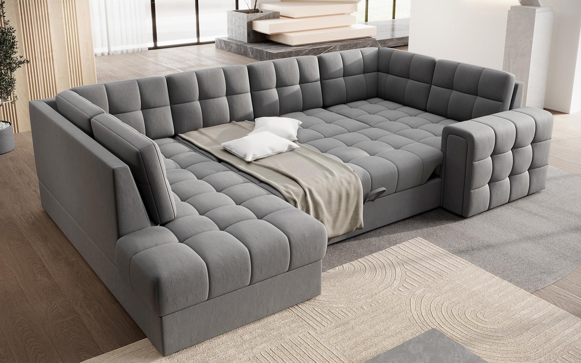 MF Design Wohnlandschaft Blerta, mit Bettfunktion