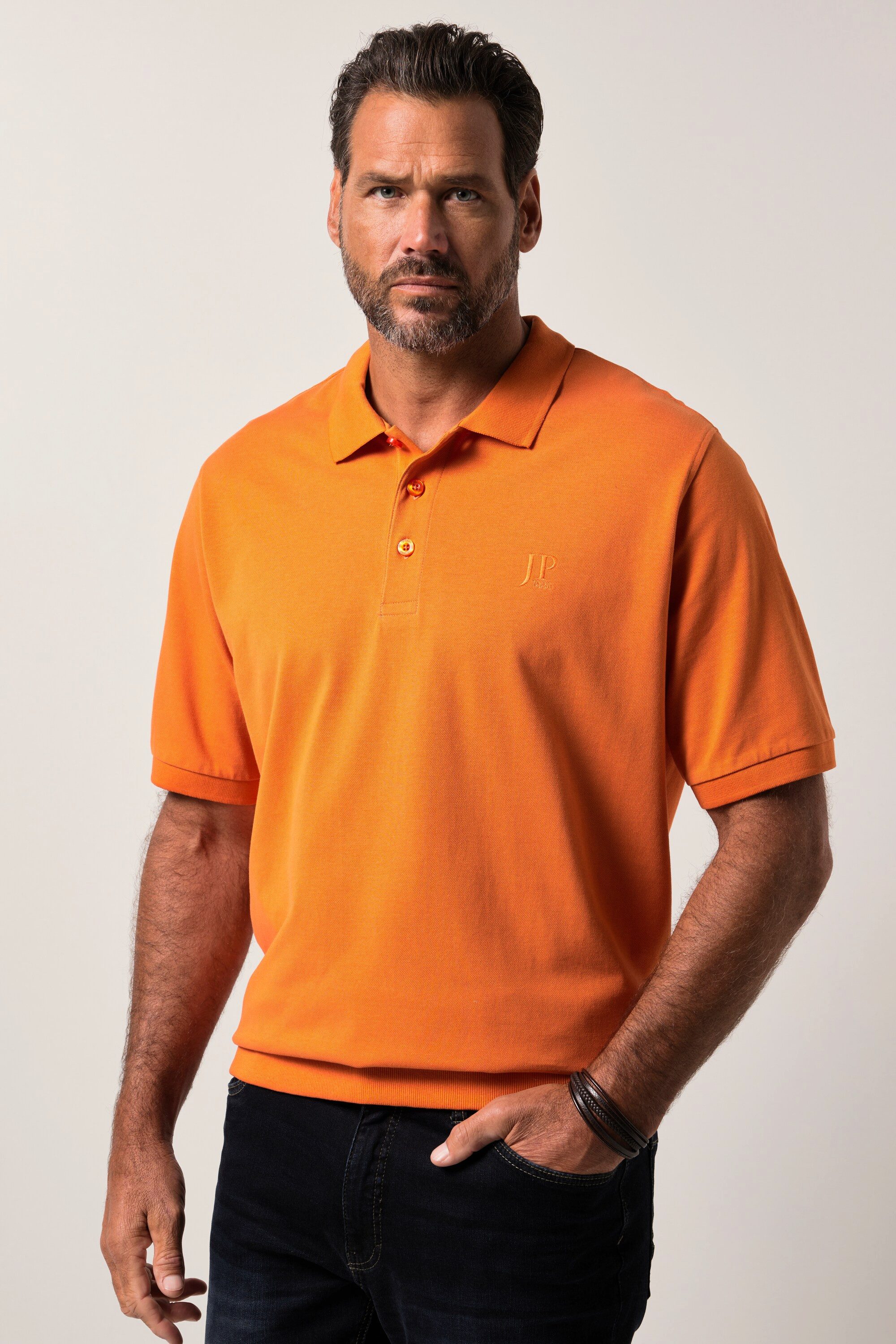 JP1880 Poloshirt bis 8XL T-Shirt Poloshir JP1880-Brustdruck Piqué günstig online kaufen