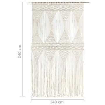 Vorhang Makramee Vorhang 140x240 cm Baumwolle, vidaXL, (1 St)
