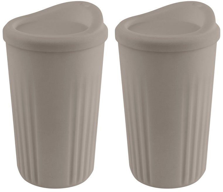 APS Кружки TO GO, Kunststoff, Ø 8,5 cm, Inhalt 400 ml, 2-teilig