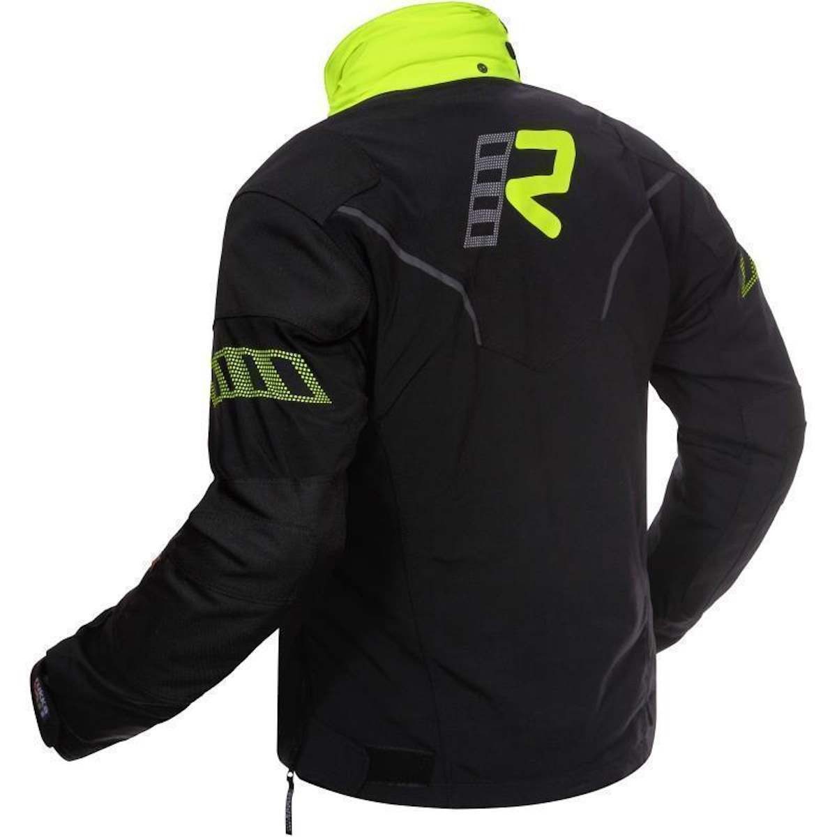 Rukka Motorradjacke Rukka Elas Jacke schwarz / gelb 48 atmungsaktiv