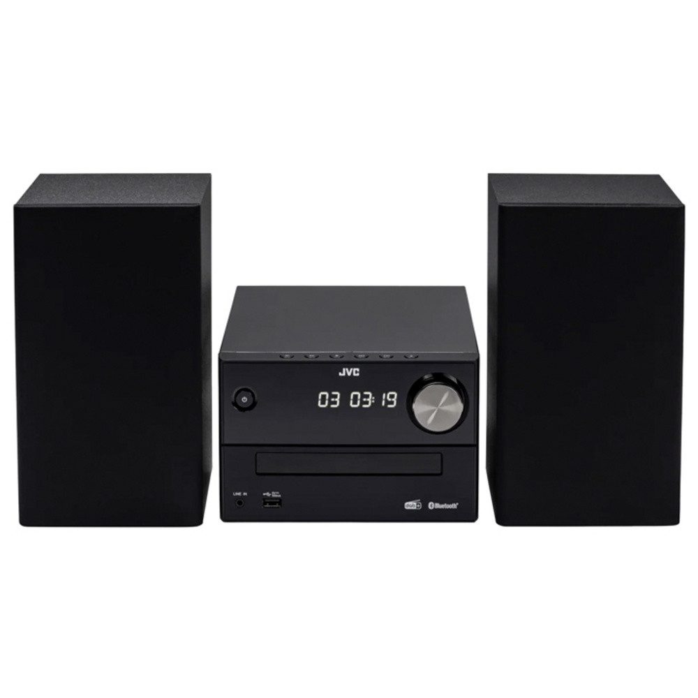 JVC JVC UX-C25DAB Stereoanlage DAB+, Bluetooth®, CD, USB, Schwarz Stereoanlage