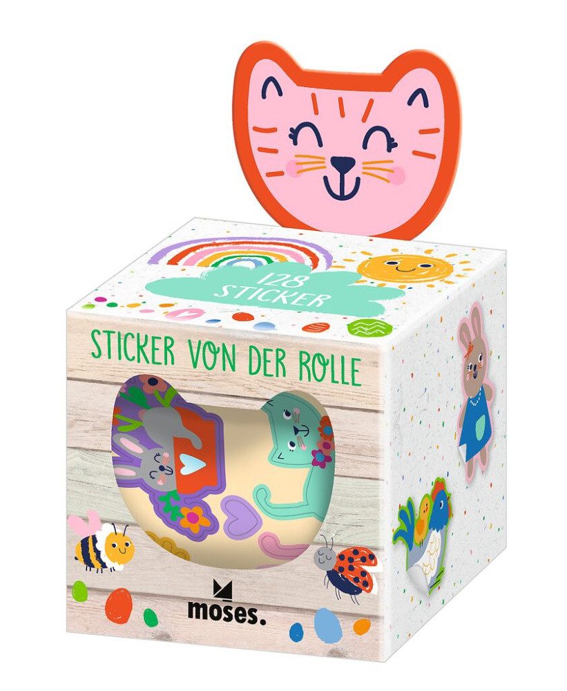 Moses. Verlag Sticker 128 Sticker mit Frühlingsmotiven auf Rolle