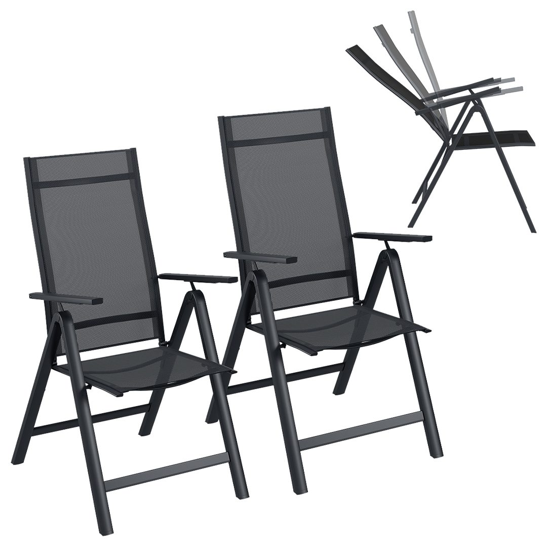 STEELSØN Gartenstuhl Alaris (2 St), 6-fach verstellbare Lehne, Aluminium St günstig online kaufen