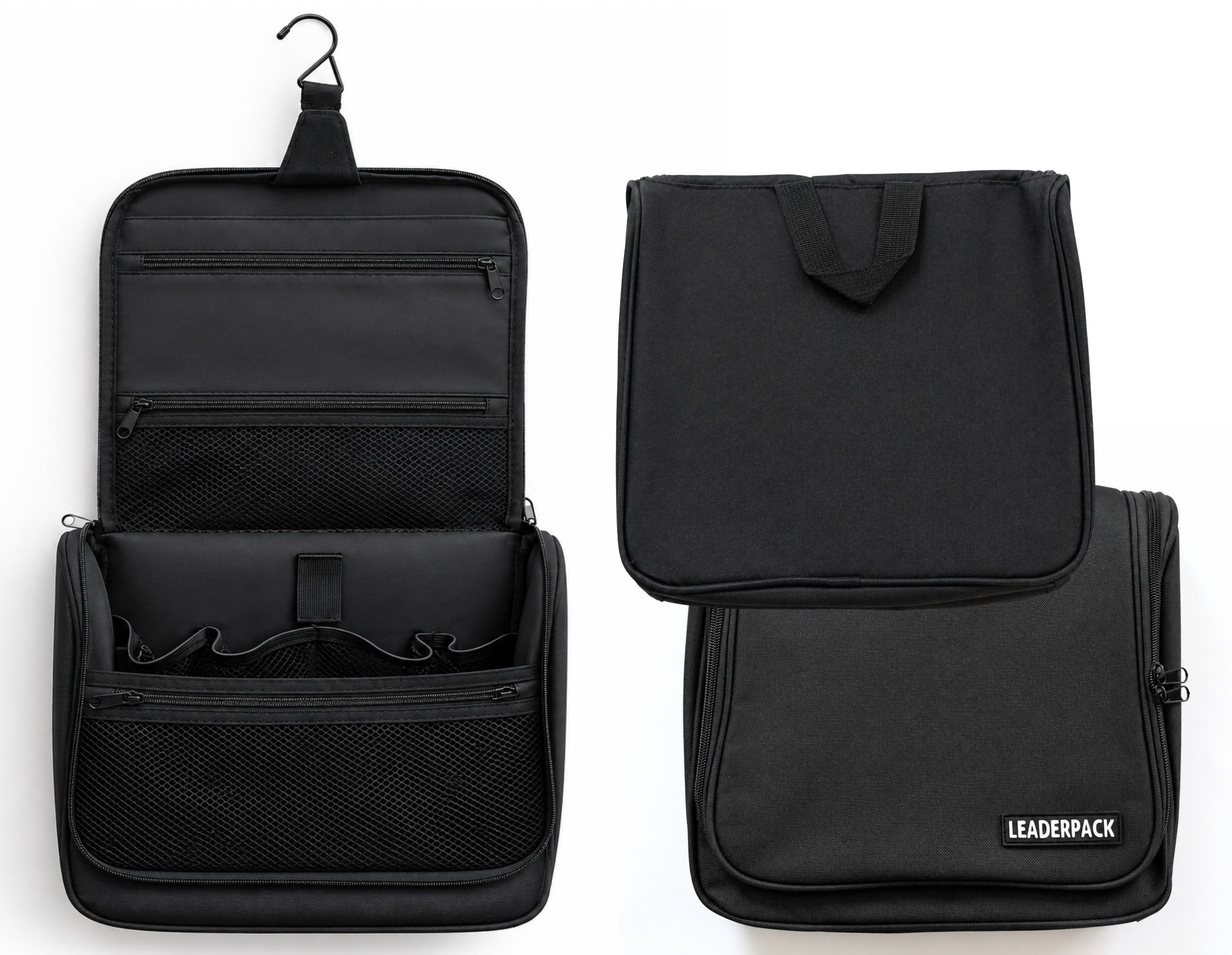 BEAZZ Kulturbeutel Kulturtasche Herren groß - Kulturbeutel zum Aufhängen - Waschtasche, Durchdachtes Raumwunder, Sehr leicht