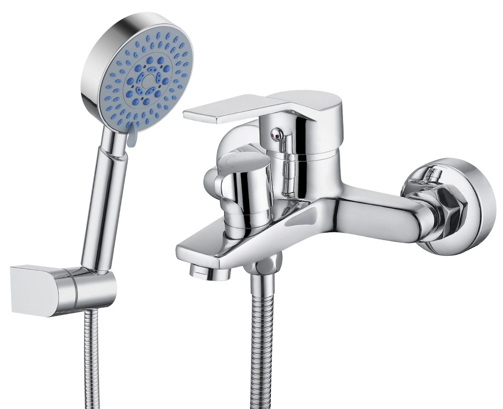 WOOHSE Wannenarmatur Badewannenarmatur mit Handbrause chrom günstig online kaufen