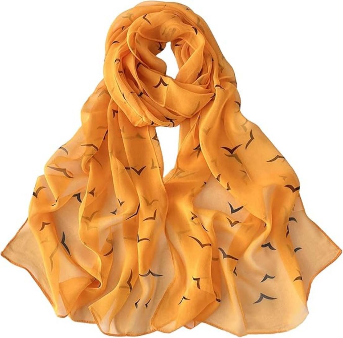 Zaewry Modeschal Georgette Chiffon Schal Damen Lange Schals