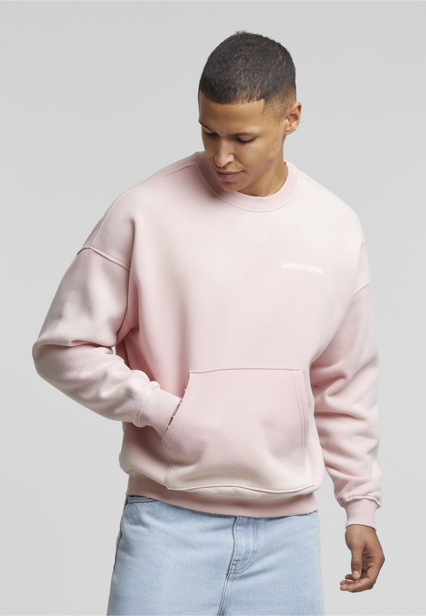 Another Cotton Lab Rundhalspullover Another Cotton Lab Offline Scribble Oversized Sweatshirt (1-tlg)