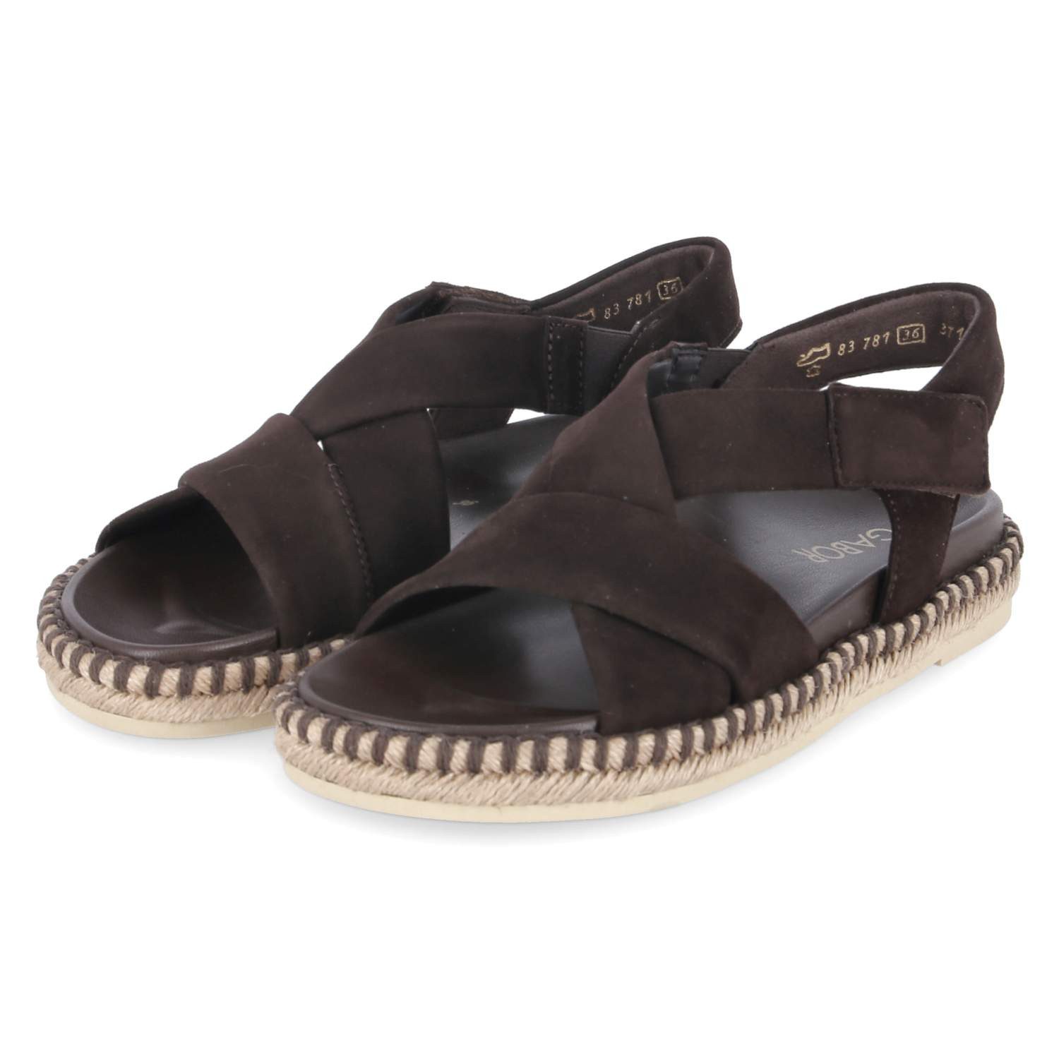 Gabor 83.781.18 Damen Rauleder brown Sandalette
