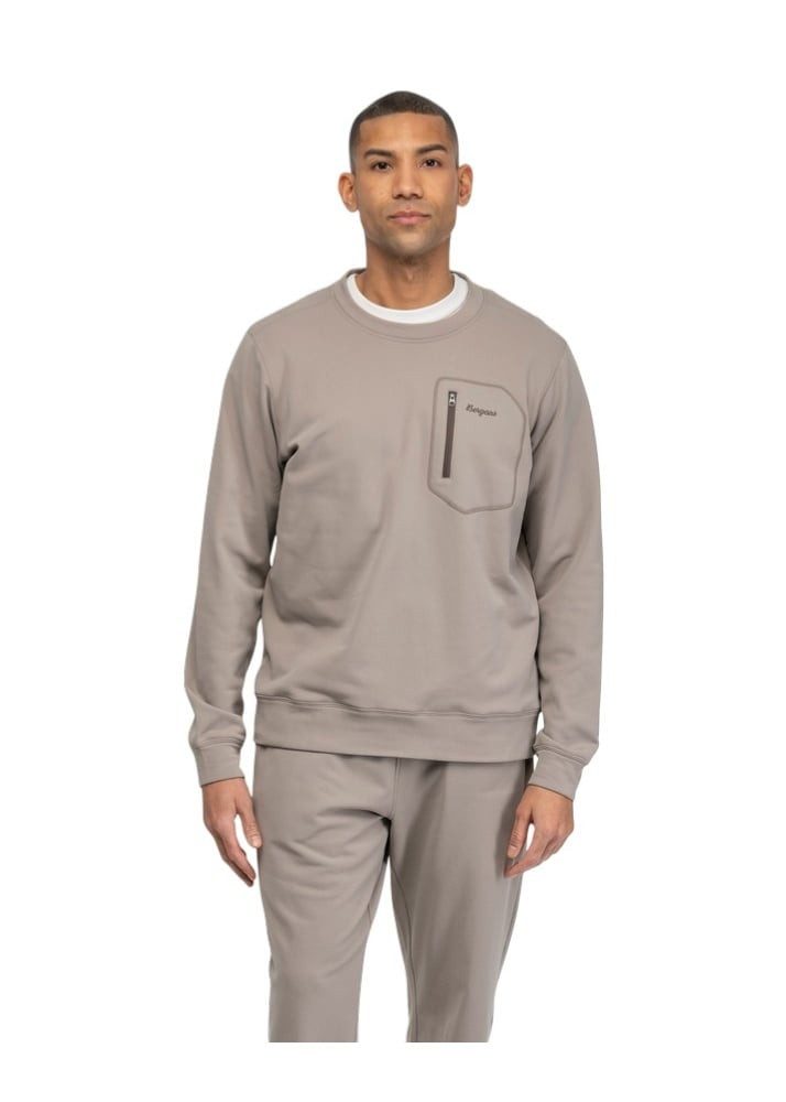 Bergans Sweatshirt Pullover Midtli Midlayer taupe/braun Herren