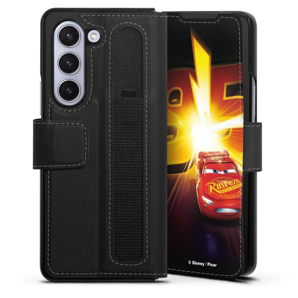 DeinDesign Handyhülle Offizielles Lizenzprodukt Cars Lightning Mcqueen 95 Cars3 Lightning 95, Samsung Galaxy Z Fold 5 Hülle Handy Flip Case Wallet Cover