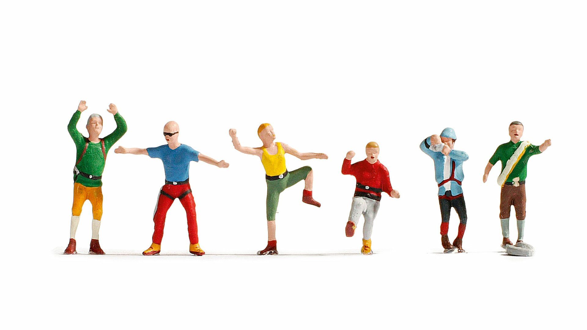 Dekofigur H0 Figuren-Set Bergsteiger handbemalt für Modellei