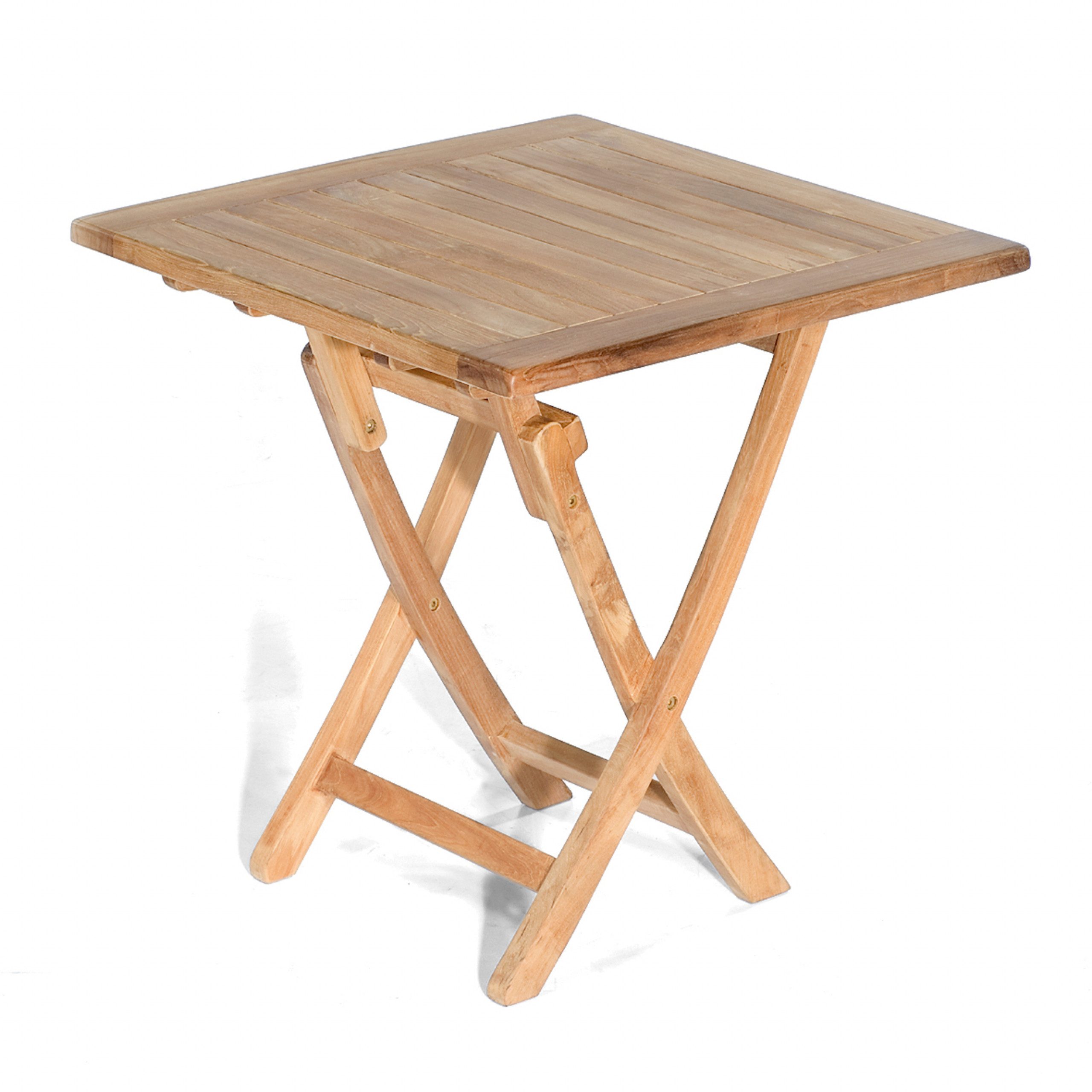 SonnenPartner Gartentisch SunnySmart Teakholz-Klapptisch Perth natur Tisch 80x80 cm Balkontisch