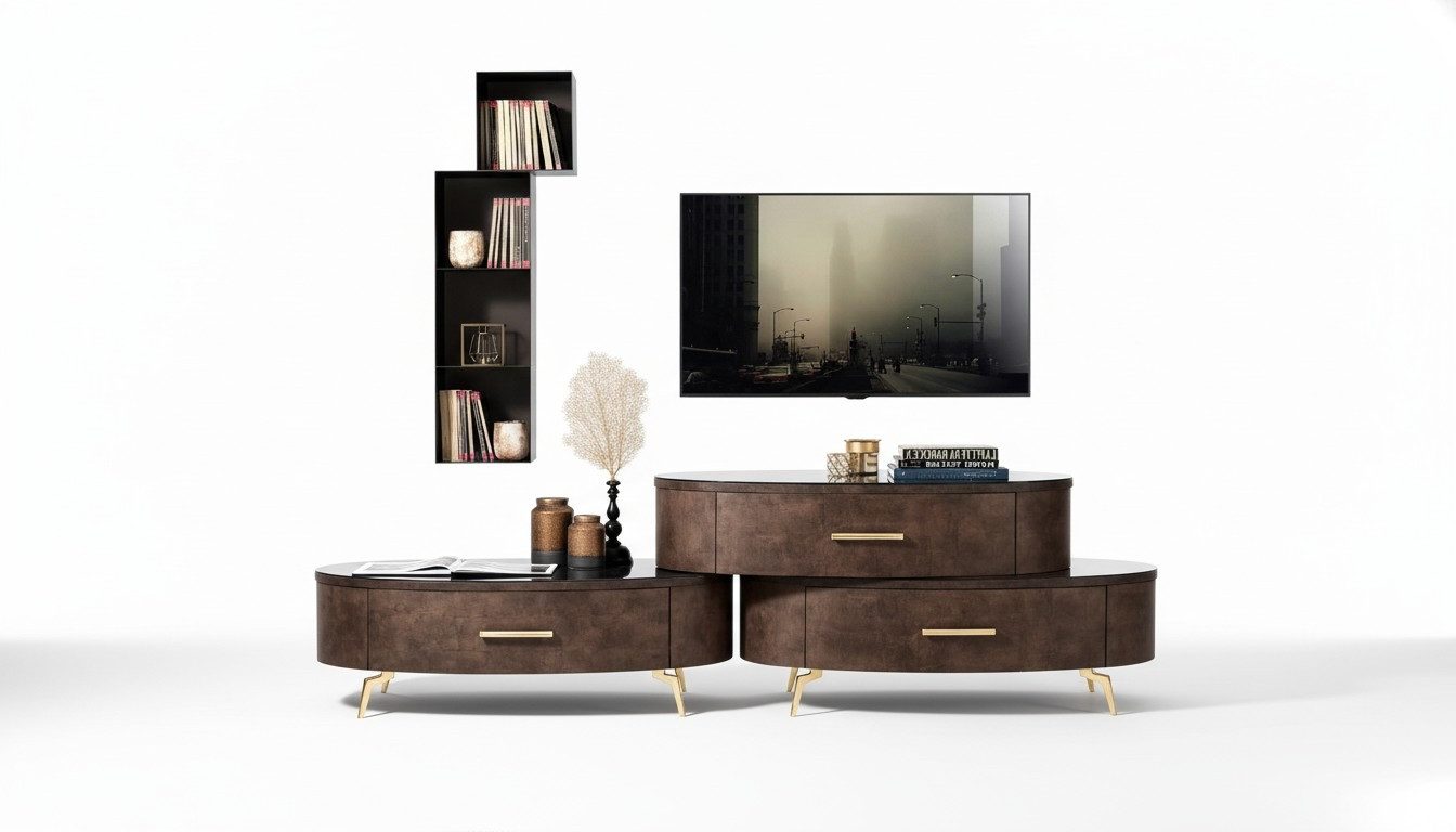 Xlmoebel TV-Schrank rtv TV-Schrank aus Holz mit Stauraum und modernem Design (1-St., RTV-Lowboard) Hergestellt in Europa