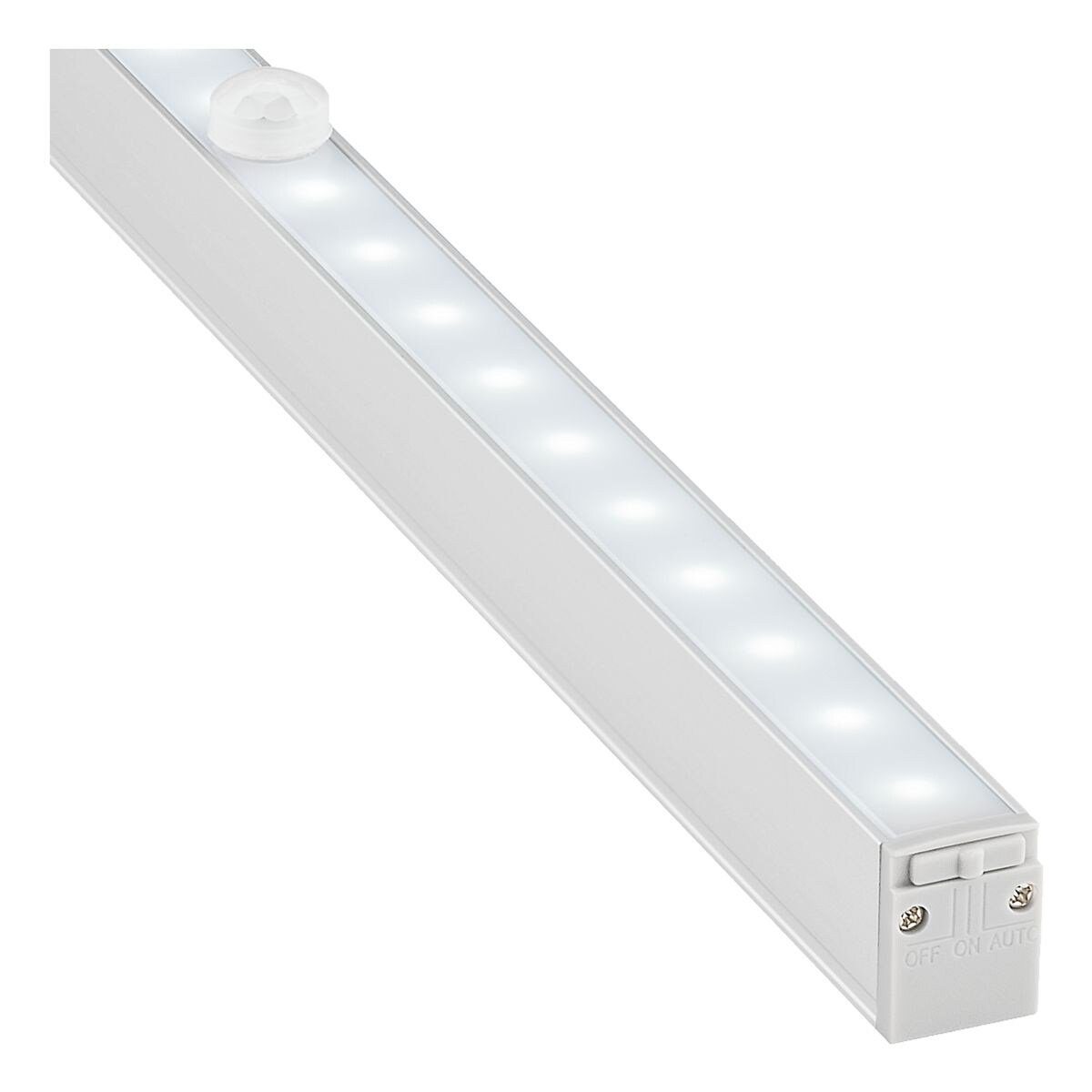 Goobay LED LED-Leuchtmittel, batteriebetrieben mit Bewegungsmelder, Unterbauleuchte, kaltweiß