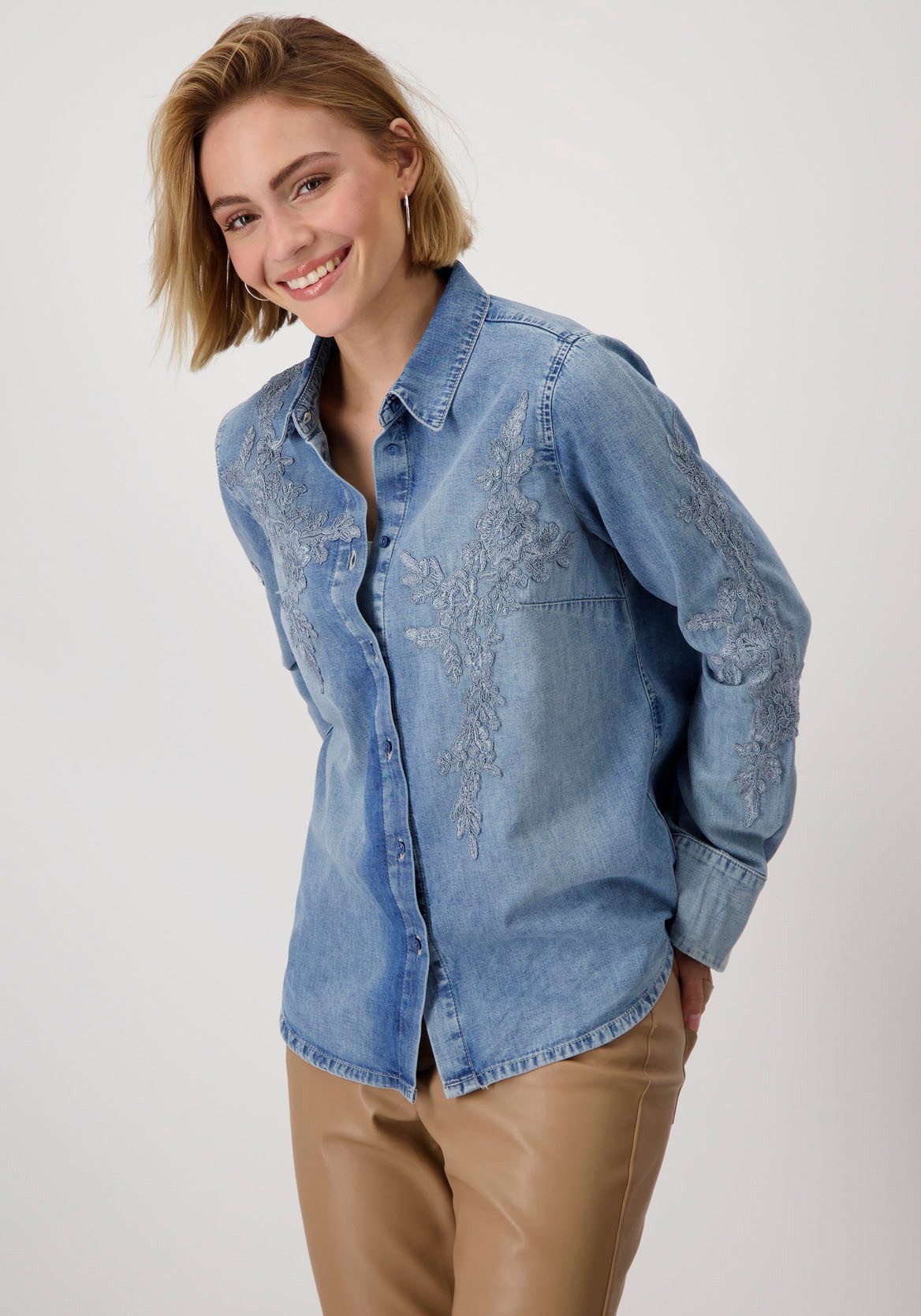 Jeansbluse