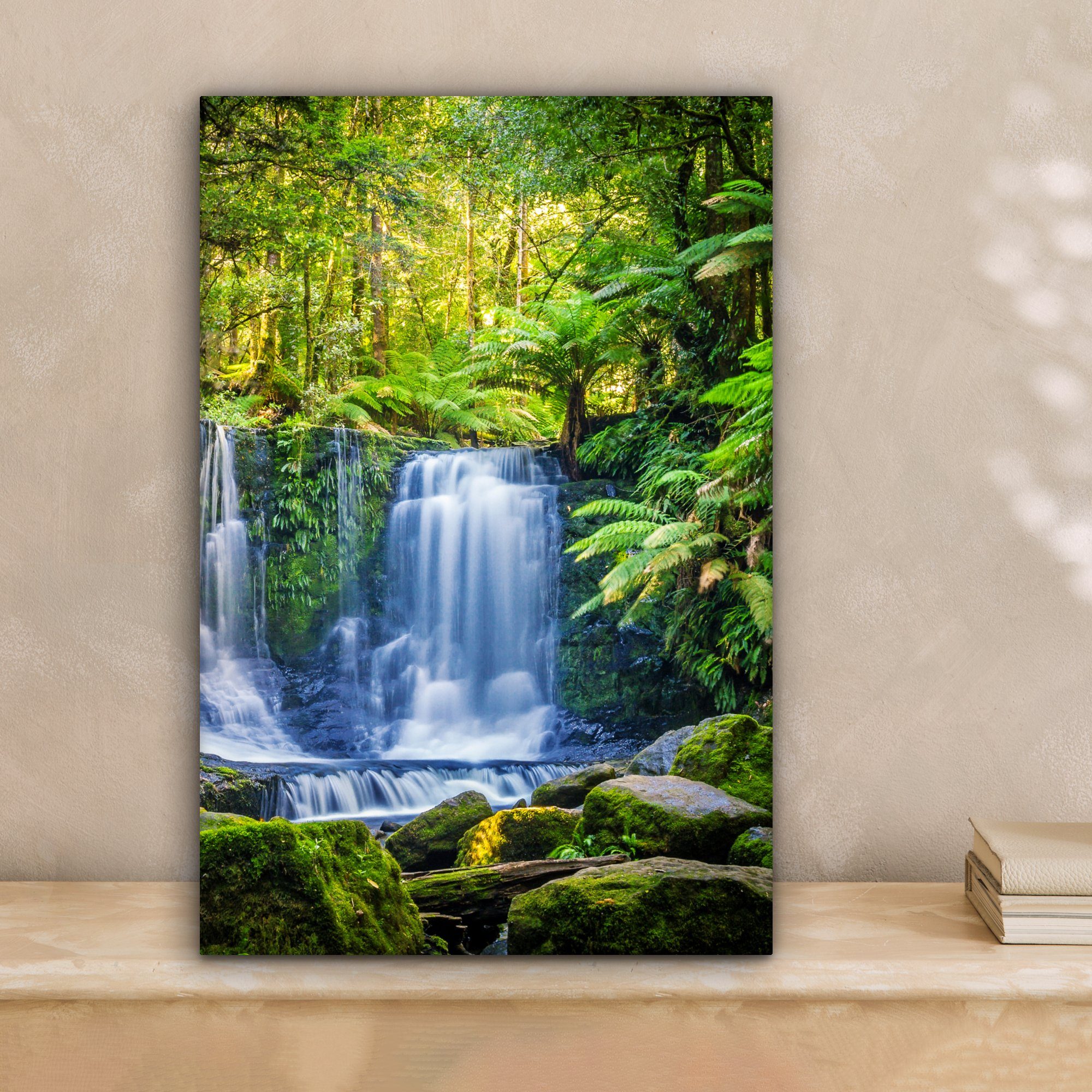 OneMillionCanvasses® Leinwandbild Dschungel - Wasserfall - günstig online kaufen