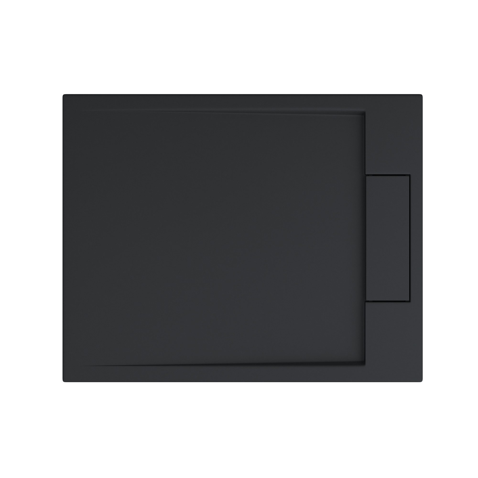 doporro Duschwanne Duschtasse aus Mineralguss rechteckig DIN-Anschlüsse Geoma04, Rechteckig, Mineralguss, BxT: 70-100cm x 70-160cm, integrierte Gefälle