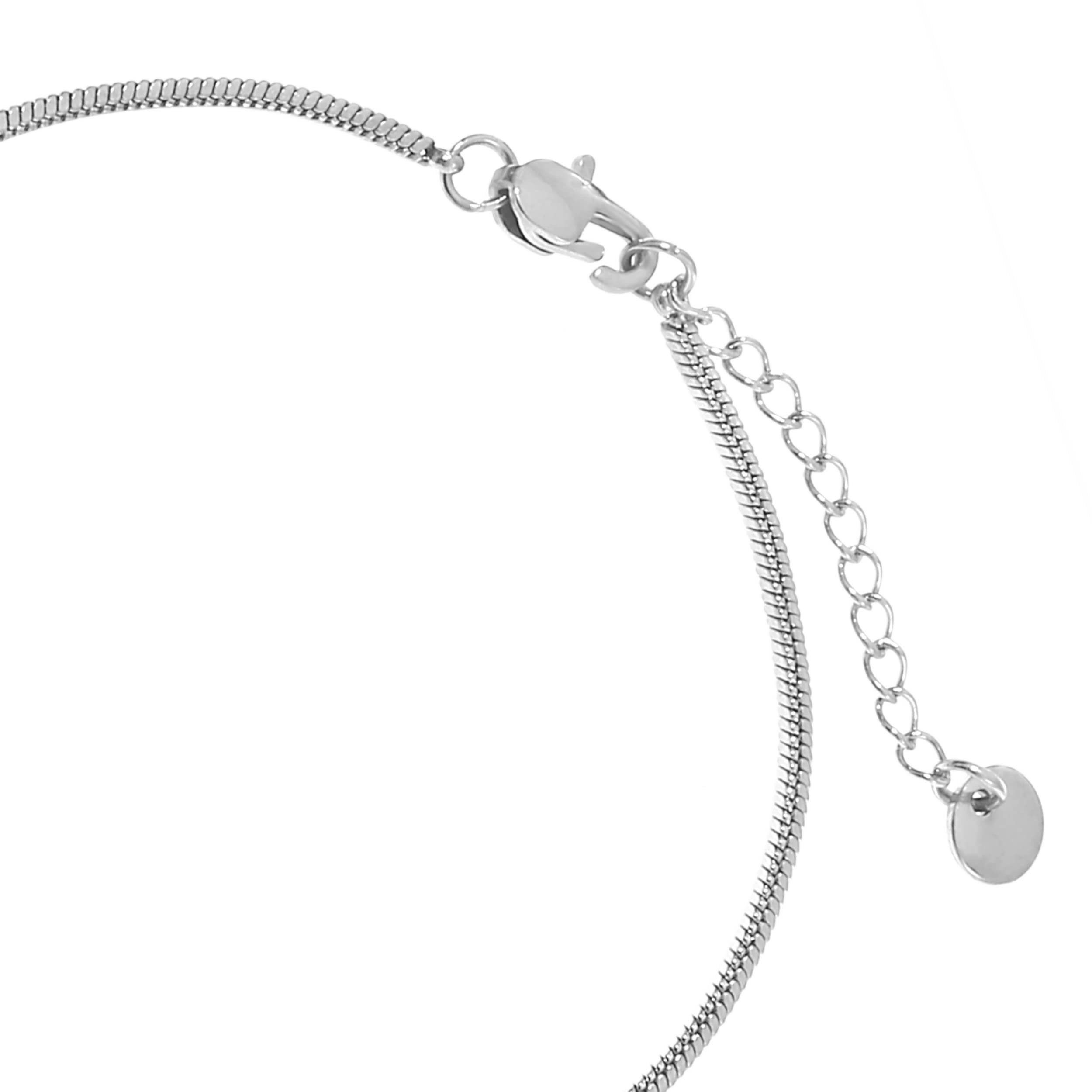 Made by Nami Edelstahlarmband Silber oder Gold Armband Edelstahl Minimalistisches Armband Herren, Filigrane Armkette Cuban Link Chain - Schlangen Design