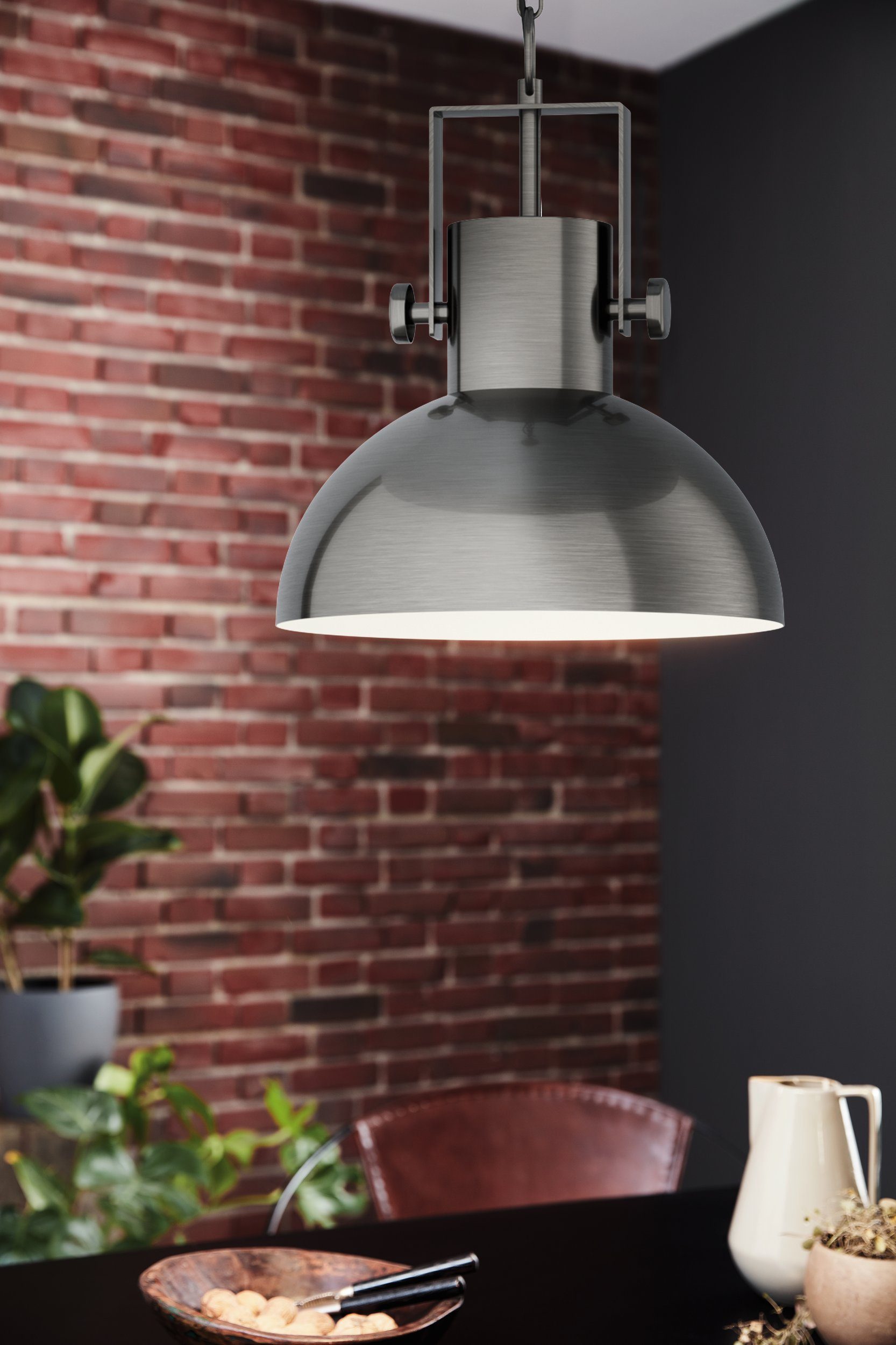 EGLO LED-Hängeleuchte Lubenham 1, Leuchtmittel exklusive, Vintage Pendelleu günstig online kaufen