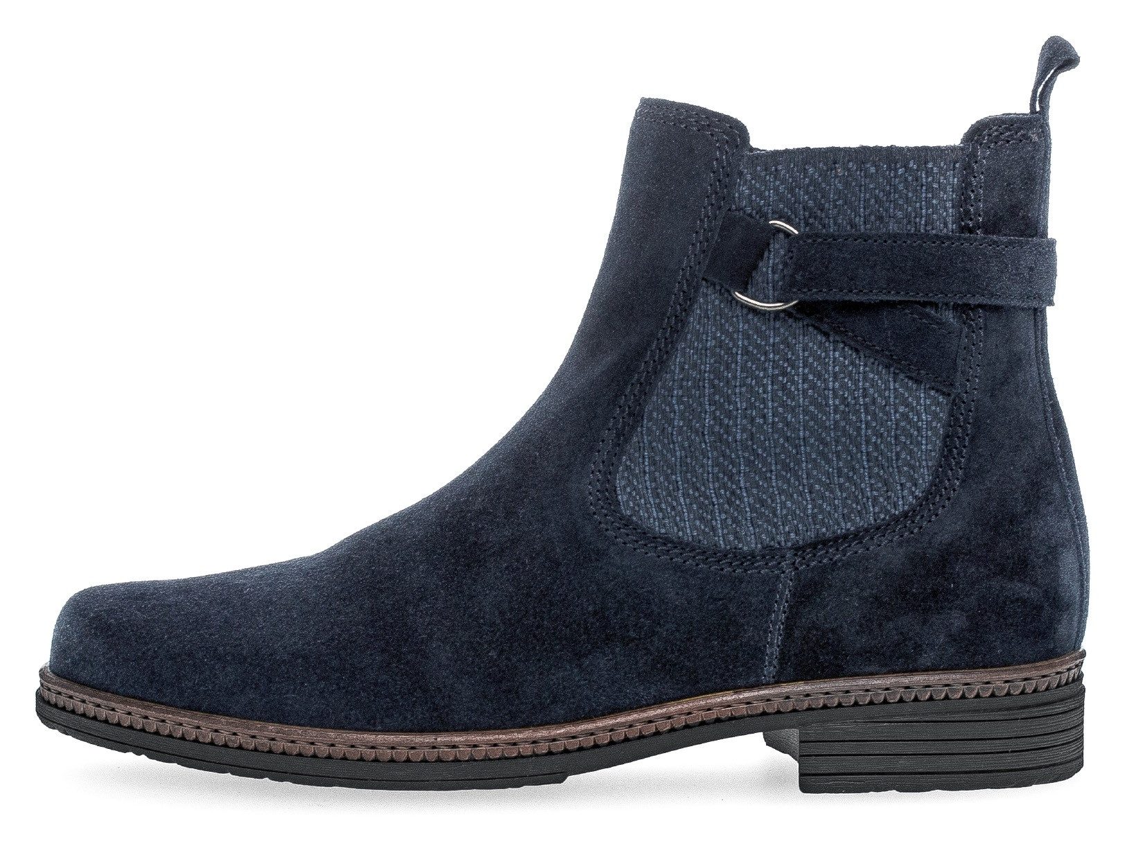Gabor Chelseaboots, Blockabsatz, Stiefelette, Businesschuh mit Zierriegel