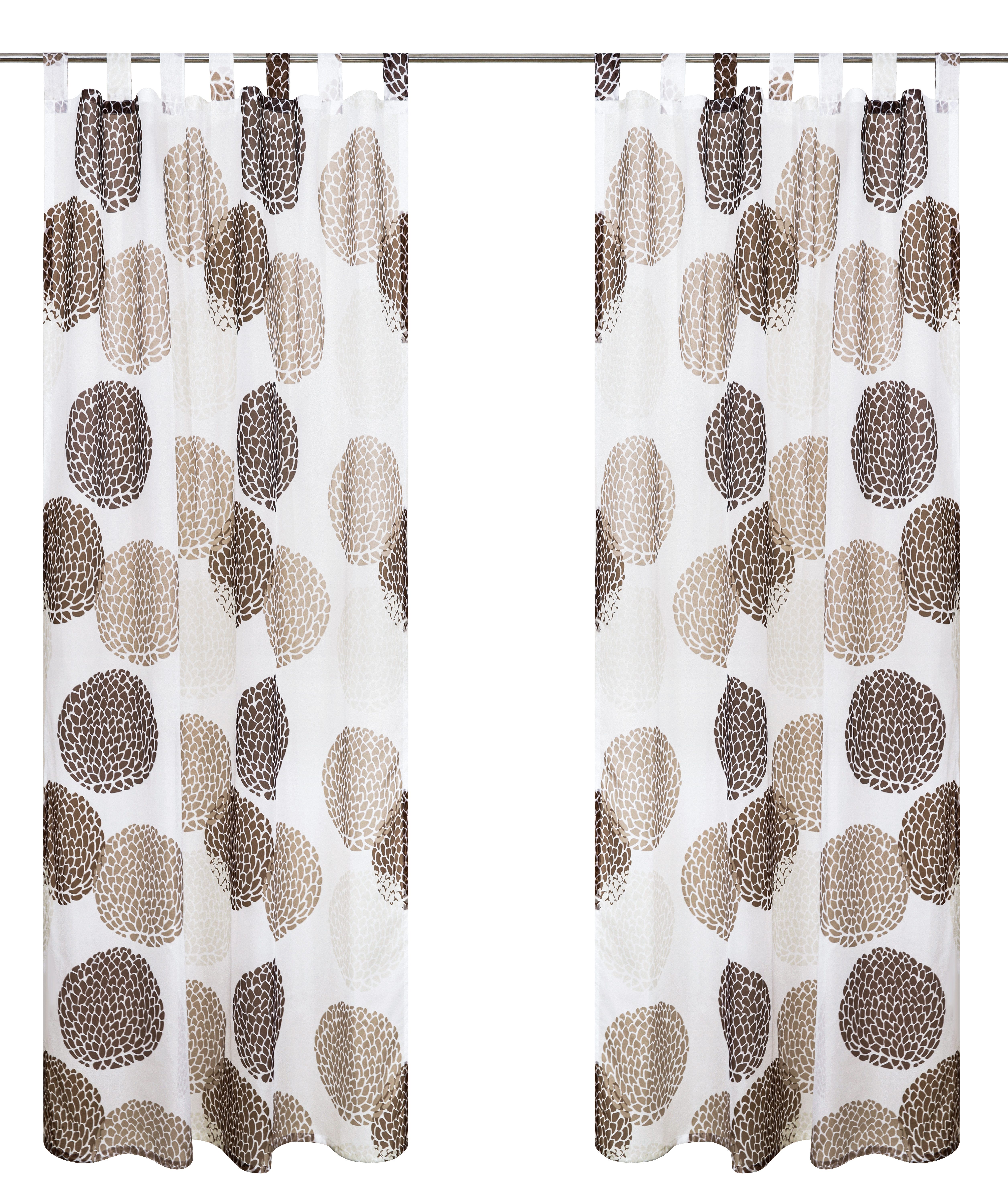 OTTO home Gardine Belem (1 St), Schlaufen, transparent, Voile, 1 oder 2 Schals, Vorhang, Fertiggardine, Kreise