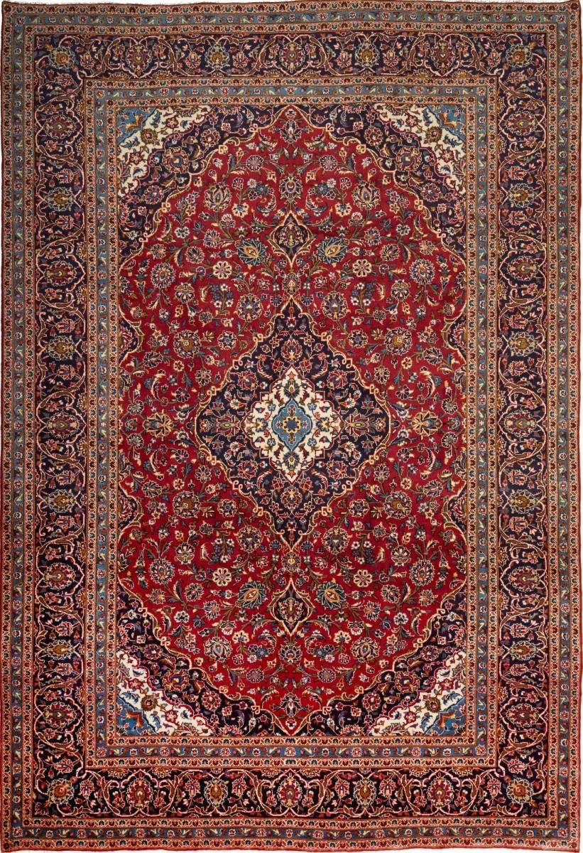 Orientteppich Keshan 250x370 Handgeknüpfter Orientteppich / Perserteppich, Nain Trading, rechteckig, Höhe: 12 mm
