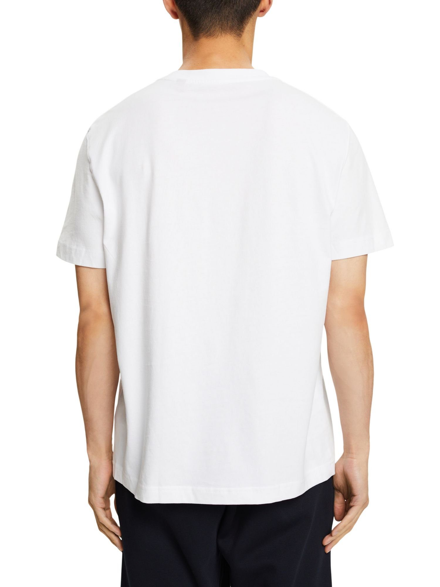 Esprit T-Shirt T-Shirt Grafikprint mit (1-tlg) WHITE