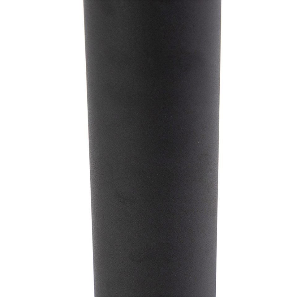 Qazqa Außen-Stehlampe Roxy, LED fest integriert, (nicht austauschbare) LED, Schwarz, Modern, Edelstahl, 1-flammig