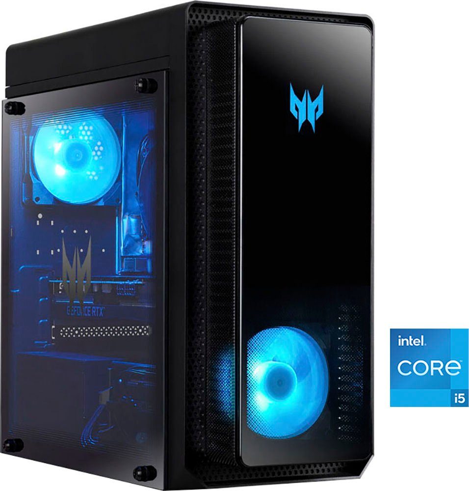 Acer Predator Orion 3000 (PO3-650) Gaming-PC (Intel Core i5 13400F, GeForce®  RTX™ 4060, 16 GB RAM, 512 GB SSD, Luftkühlung), Intel®Core™i5-13400F 2,5  GHz (Turbo-Boost bis 4,6 GHz) | alle PCs