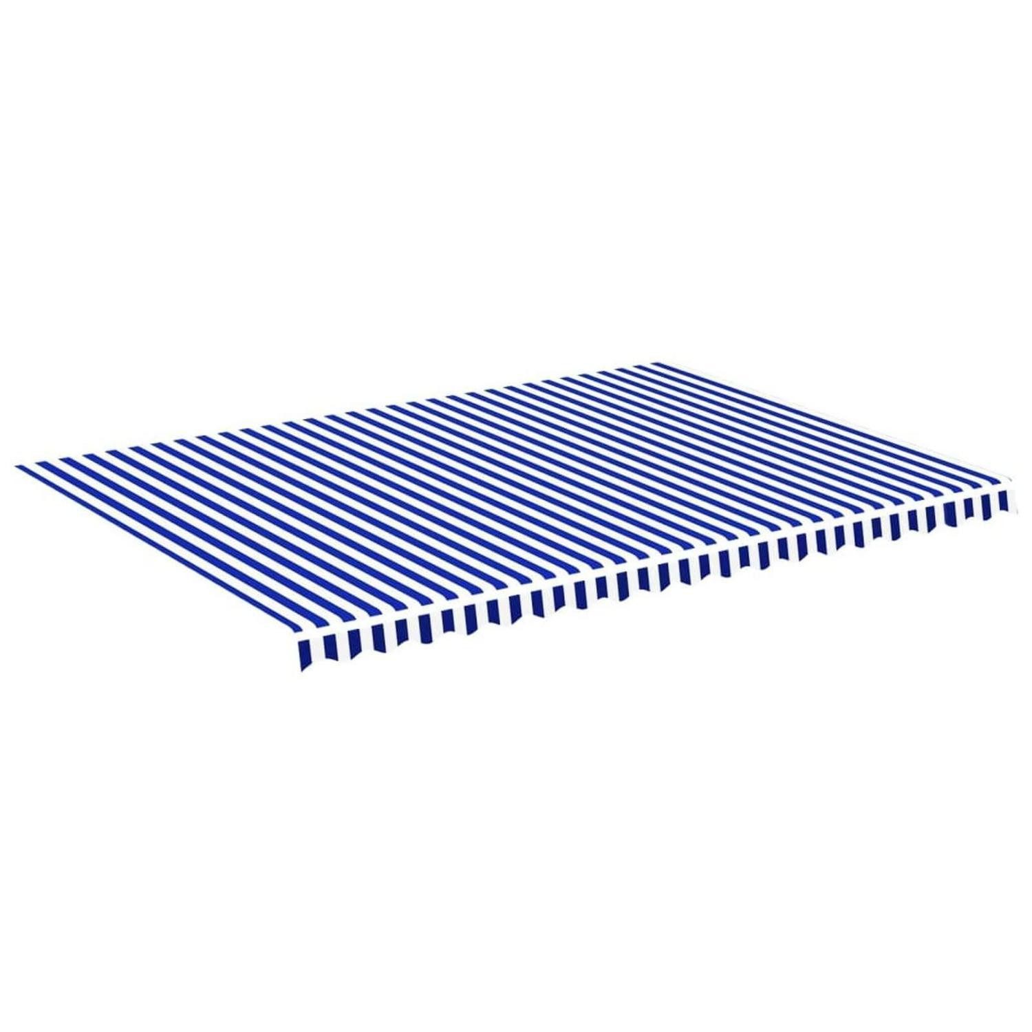 LuxusKollektion Markise Markisenbespannung 500x350 cm blau-weiß (1-St)