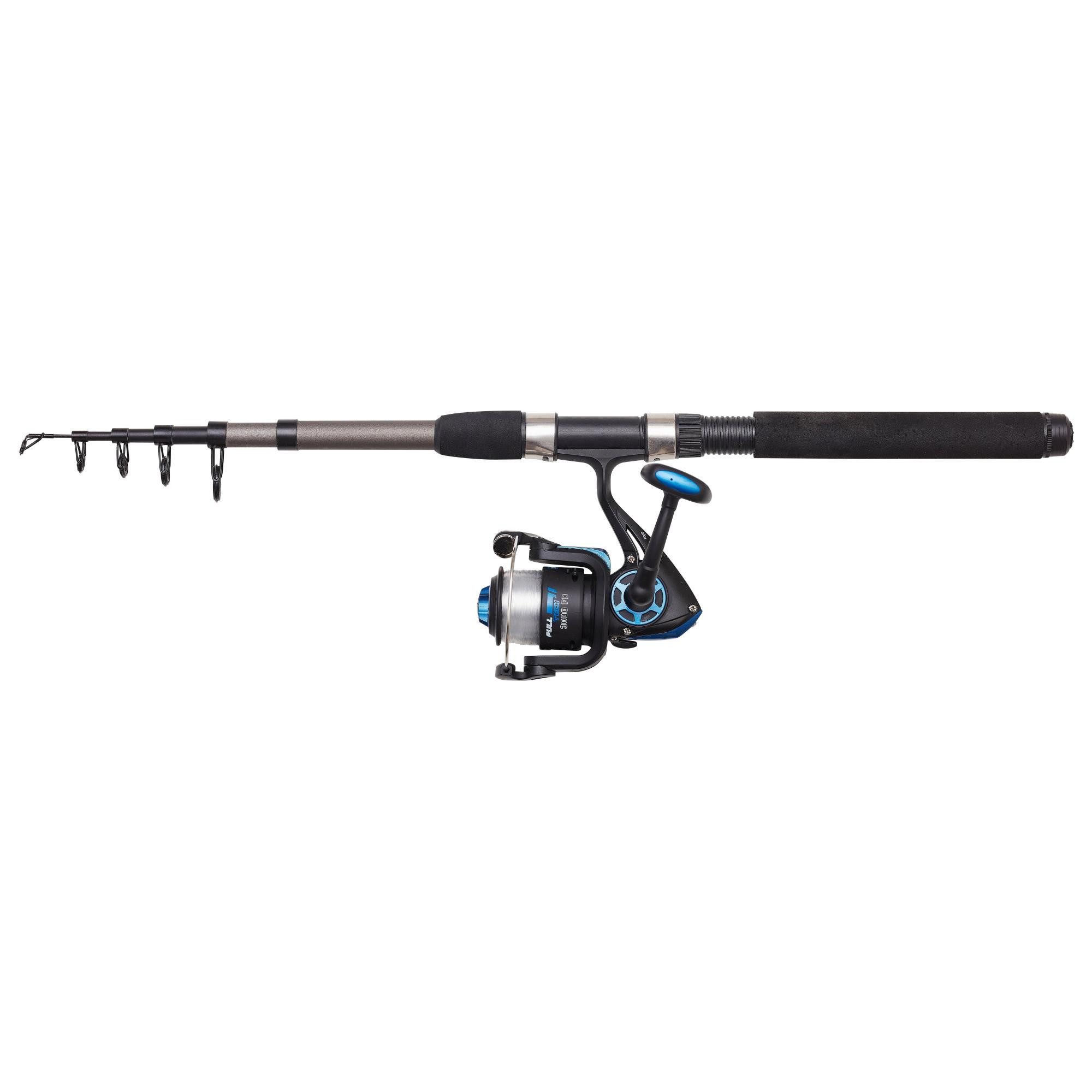 DAM Fishing Spinnrute DAM SET FULL TECH TELE SPINNING COMBO - 4 Größen wählbar, Modernes Design