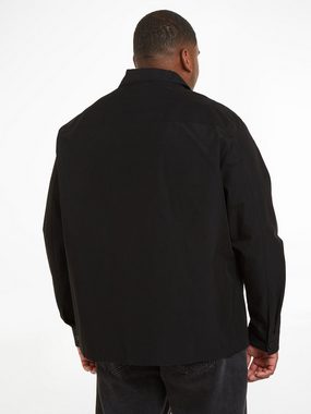 Calvin Klein Big&Tall Langarmhemd BT_COTTON NYLON OVERSHIRT mit Knopfleiste