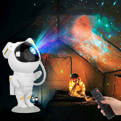 oyajia LED-Sternenhimmel Astronauten-Sternenhimmel-Projektor, Spaceman-Sternenhimmel-Lichter, LED fest integriert, bunt, Ozeanwellen-Projektor-Nachtlicht, 360 ° drehbar, perfekt für Party
