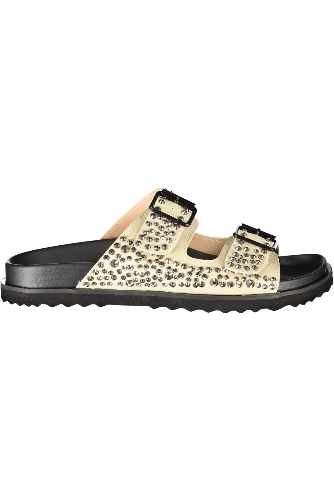 Laura Biagiotti Badeschuh Elegante Damen-Pantolette Beige mit Strass und