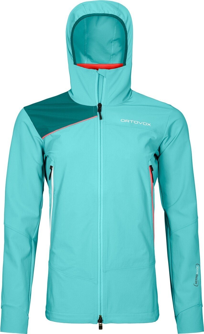 Ortovox Funktionsjacke Ortovox PALA HOODED JACKET Damen Kletterjacke blau