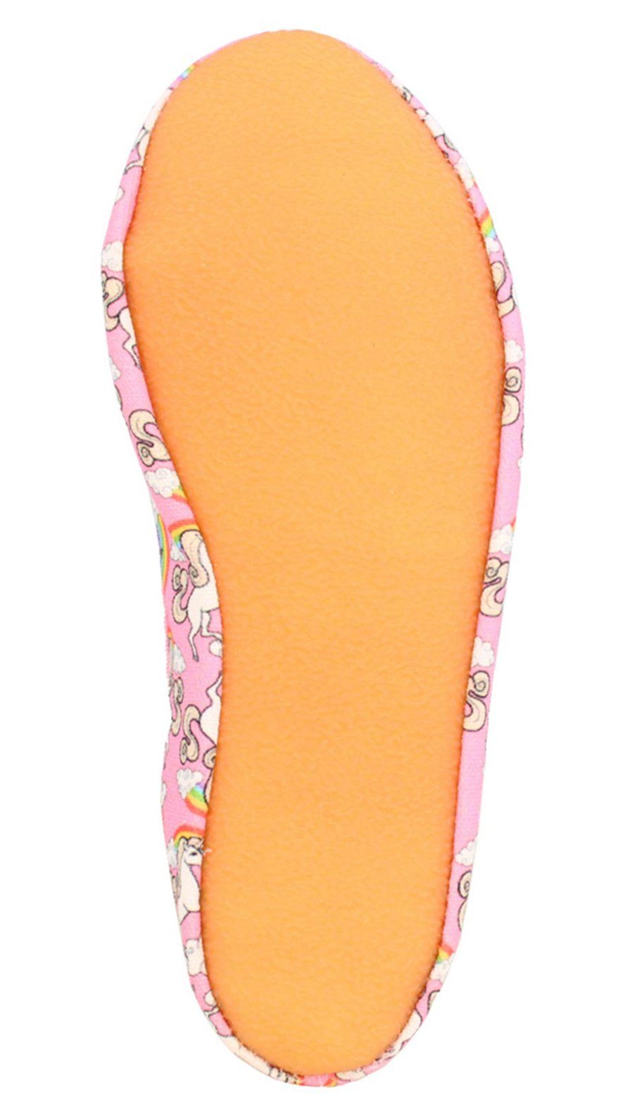 Beck Schläppchen Rainbow Gymnastikschuh (Einhörner sind der ungebremste Renner, perfekt für Sport und Zuhause) mit rutschfester Gummi-Laufsohle
