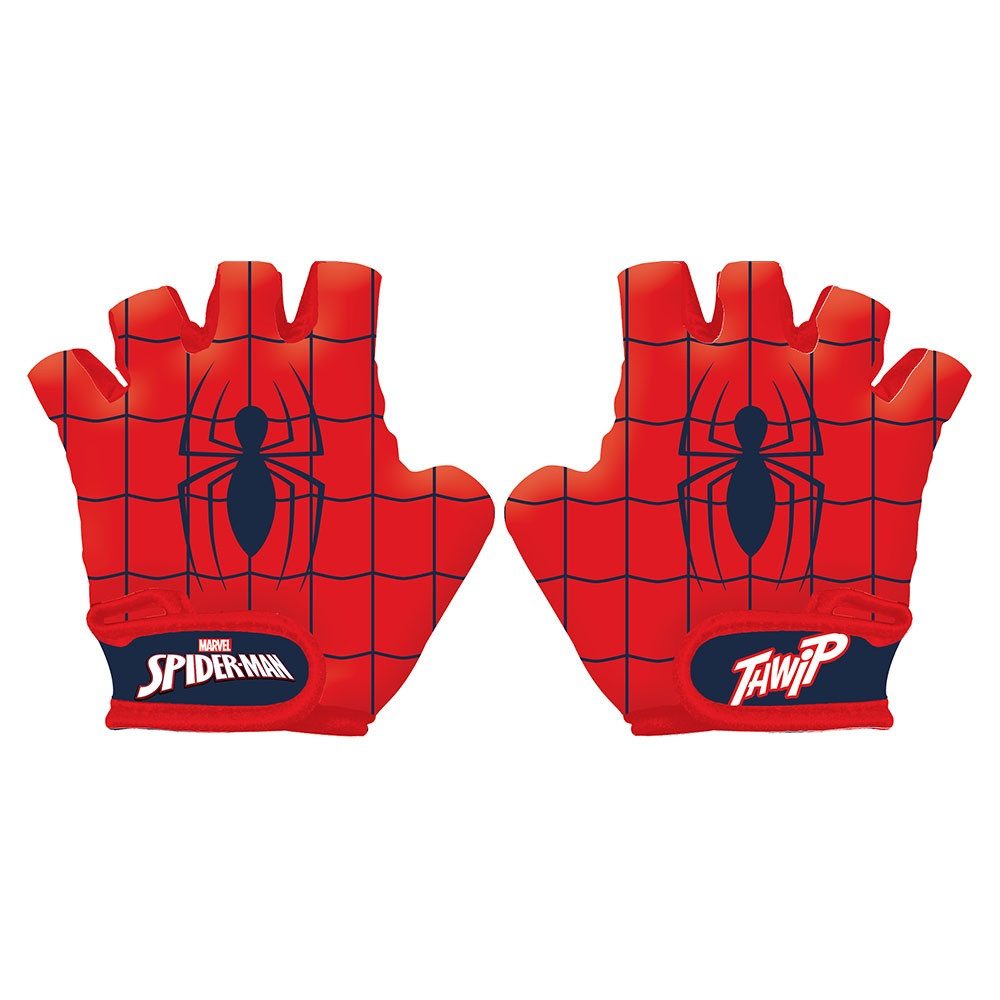 Seven Polska Fahrradhandschuhe Disney/Marvel SPIDERMAN, Größe S, fingerloser Schutz-Handschuh