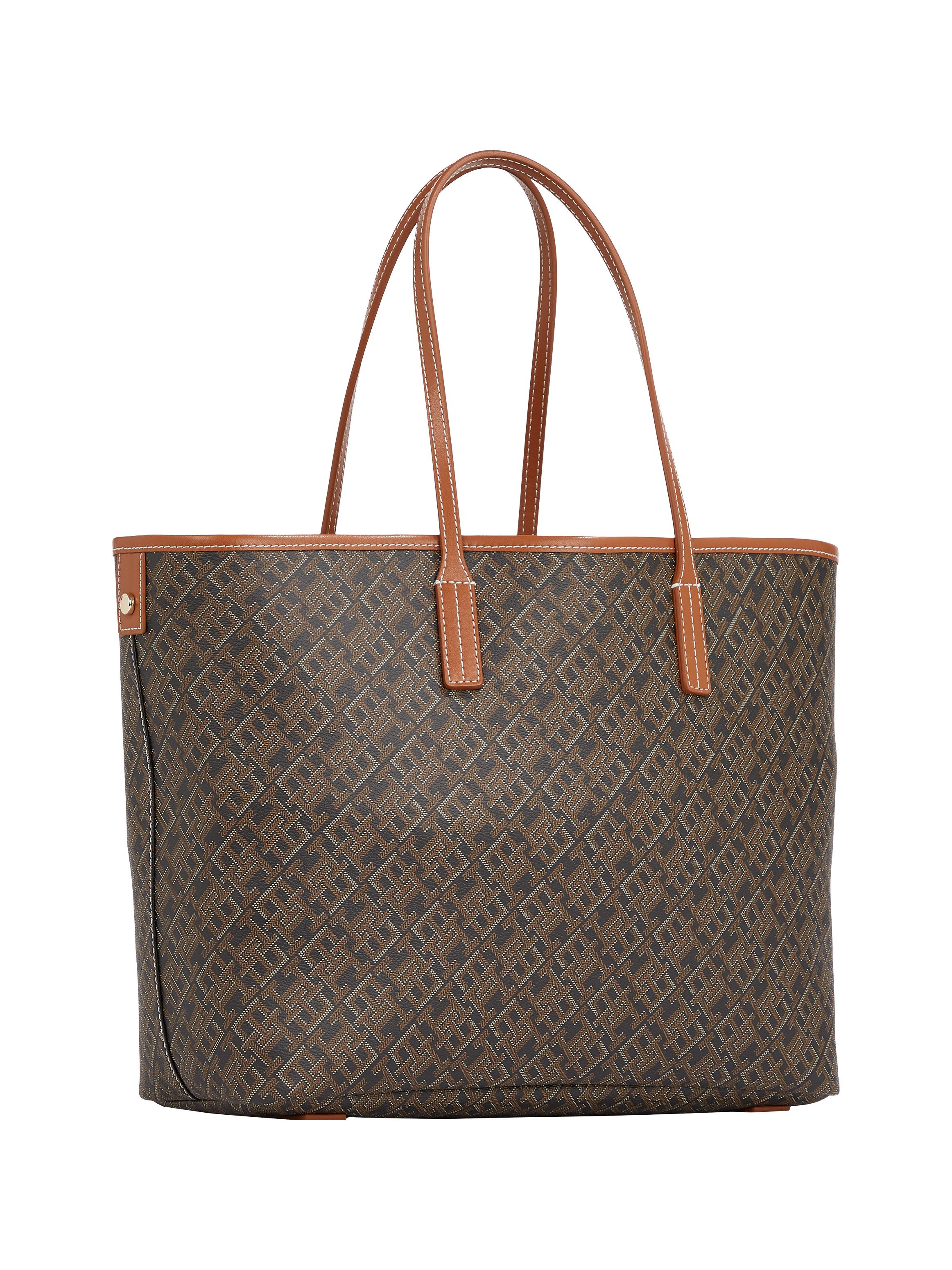 Tommy Hilfiger Tragetasche TH MONOPLAY TOTE LE (Set, Herausnehmbare Innentasche), Damen Schultertasche, Henkeltasche, Shopper mit Allover-Print