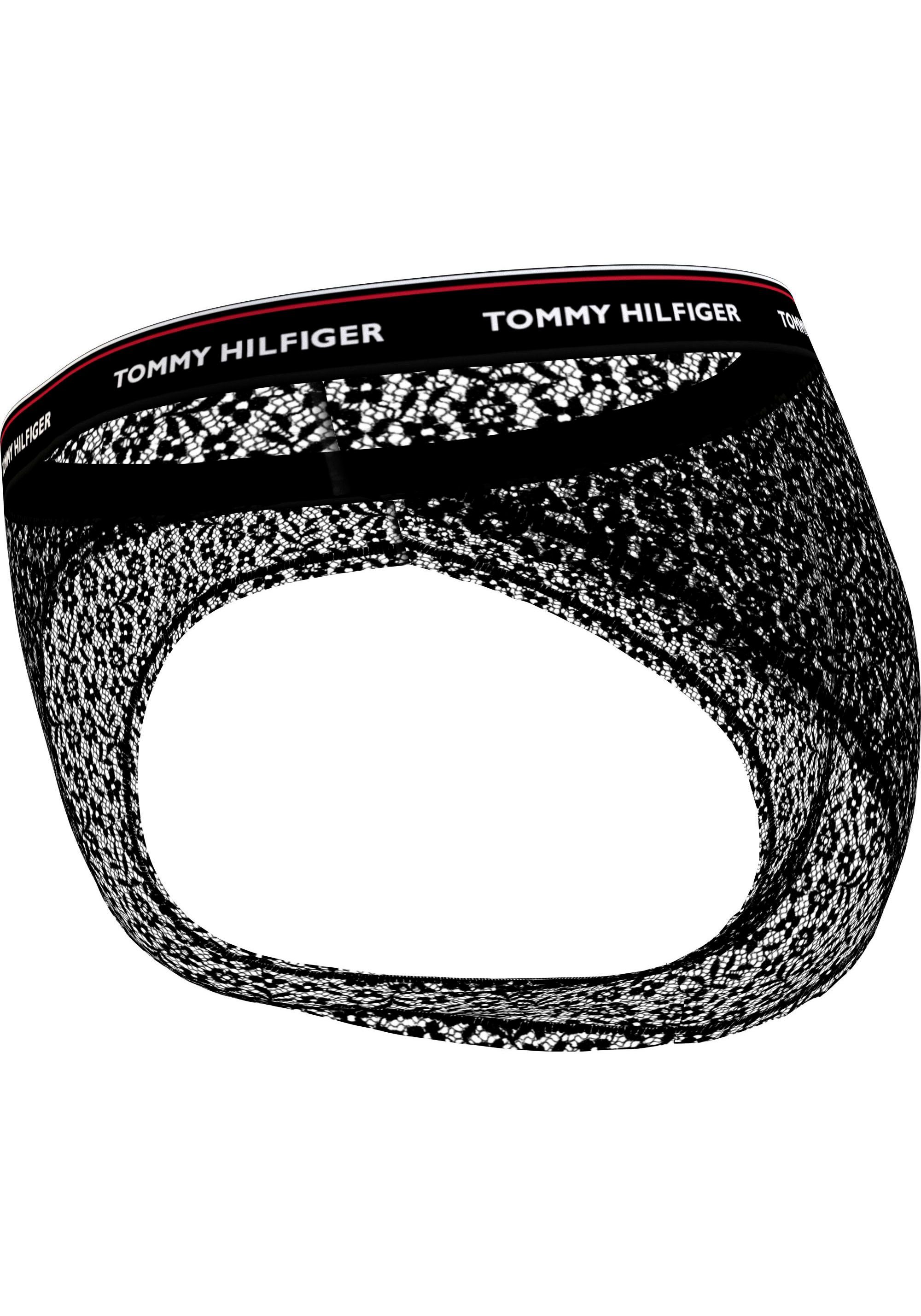 Hilfiger LACE Black/White/Light_Pink 3er-Pack) Logobund 3 PACK Tommy (Packung, Underwear Hilfiger Tommy (EXT Bikinislip BIKINI mit SIZES)