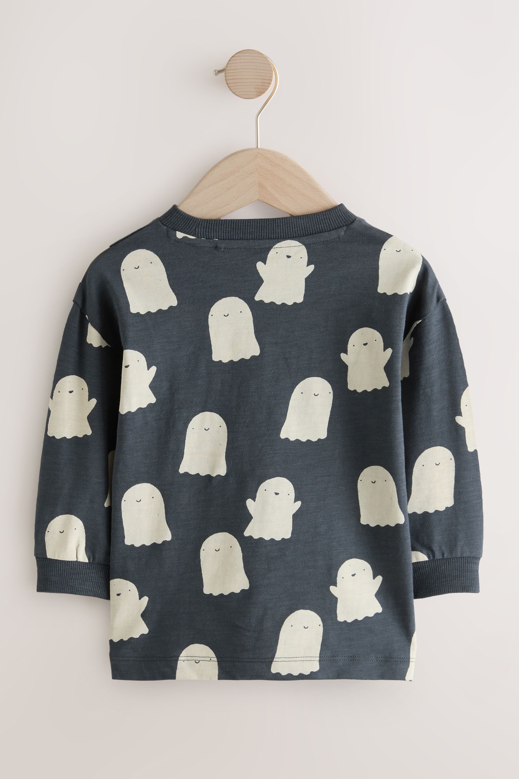 Next Langarmshirt Langarmshirt mit Halloween-Grafik (1-tlg) günstig online kaufen