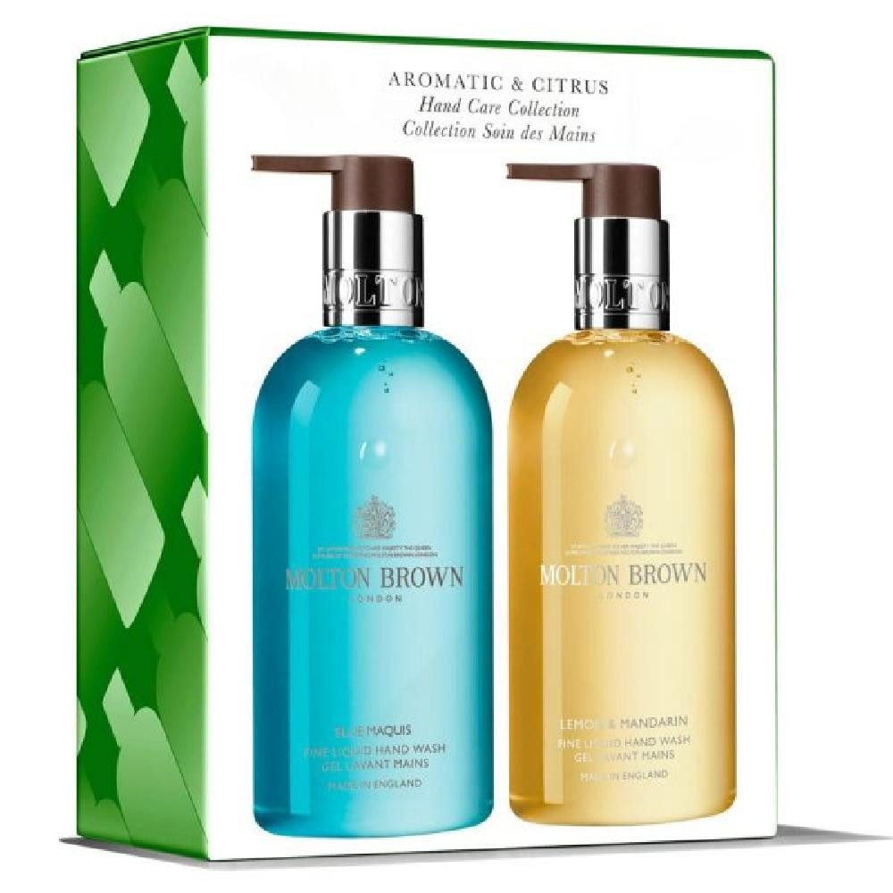 Molton Brown Seifen-Set Seife Hand Wash Duo Lemon Mandarine & Blue Maquis (2-teilig) (600ml)